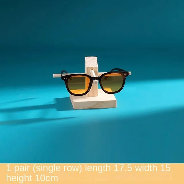 Solid Wood Glasses Display Rack for Eyewear Storage