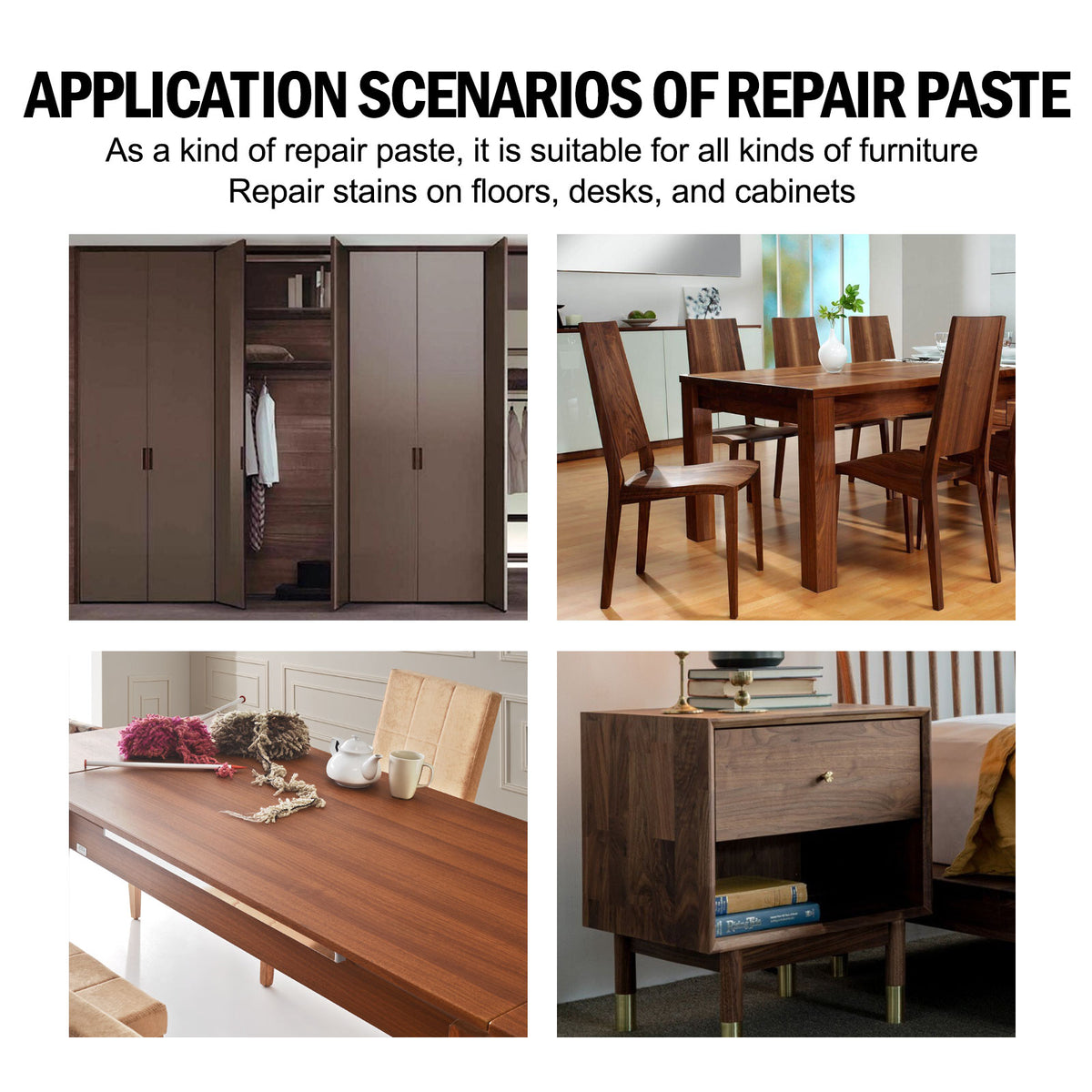 Wood Furniture Repair Kit for Easy Scratch Touch-Ups