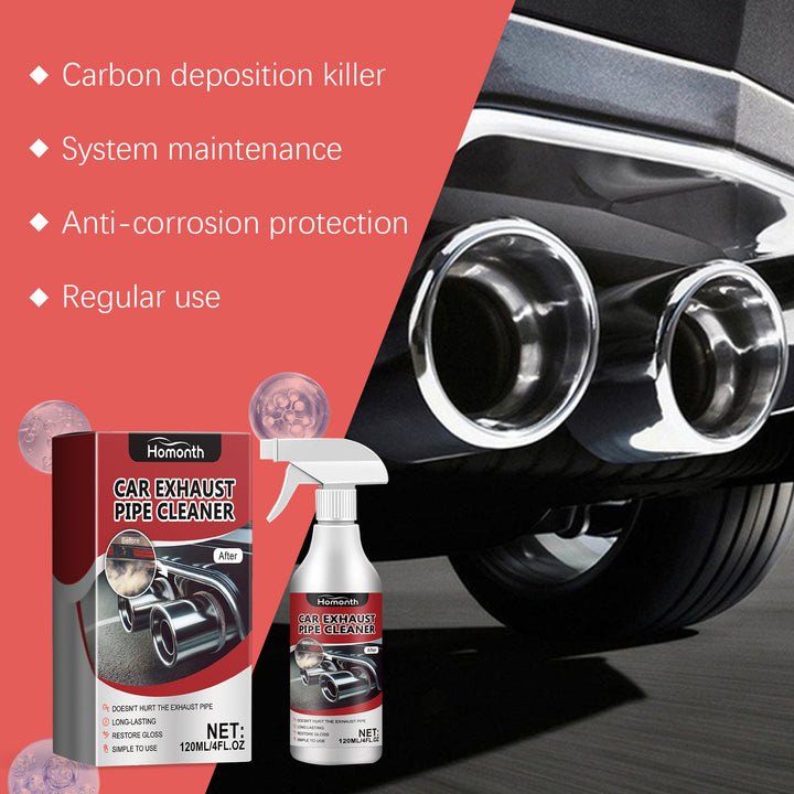 Car Exhaust Cleaner Spray for a Glossy Pipe Finish