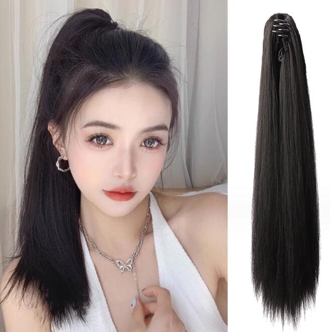 Clip-In Ponytail Wig for Long, Sleek High-Volume Hair