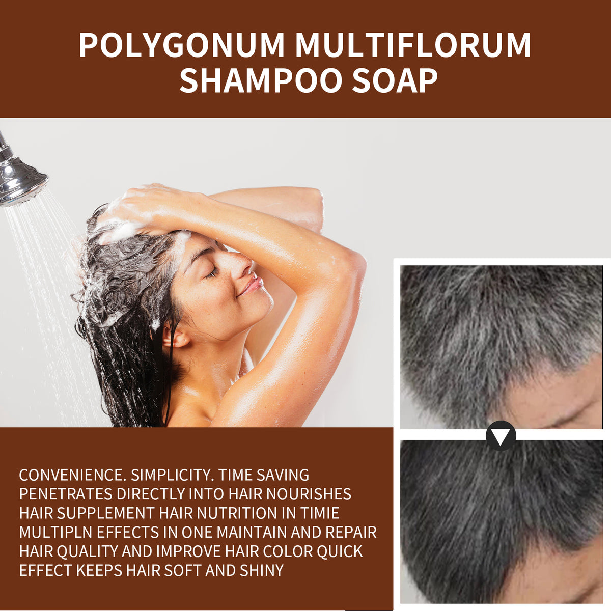 Multiflorum Repair Shampoo Bar for Gray-Looking Hair Care