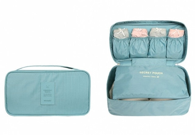 Bra and Underwear Travel Organizer for Suitcases
