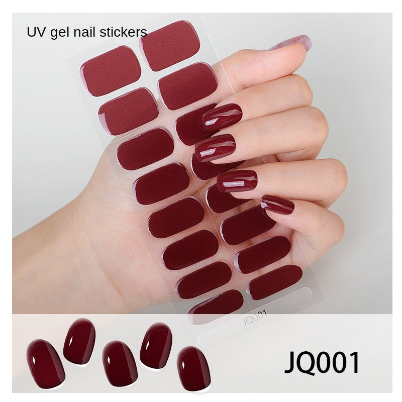 Semi-Cured UV Gel Nail Stickers — Salon Art in Seconds