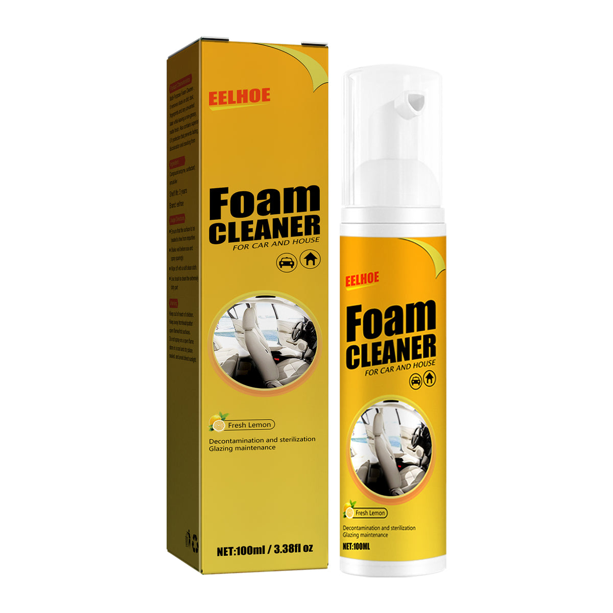 Car Interior Foam Cleaner for Hidden Dirt Removal