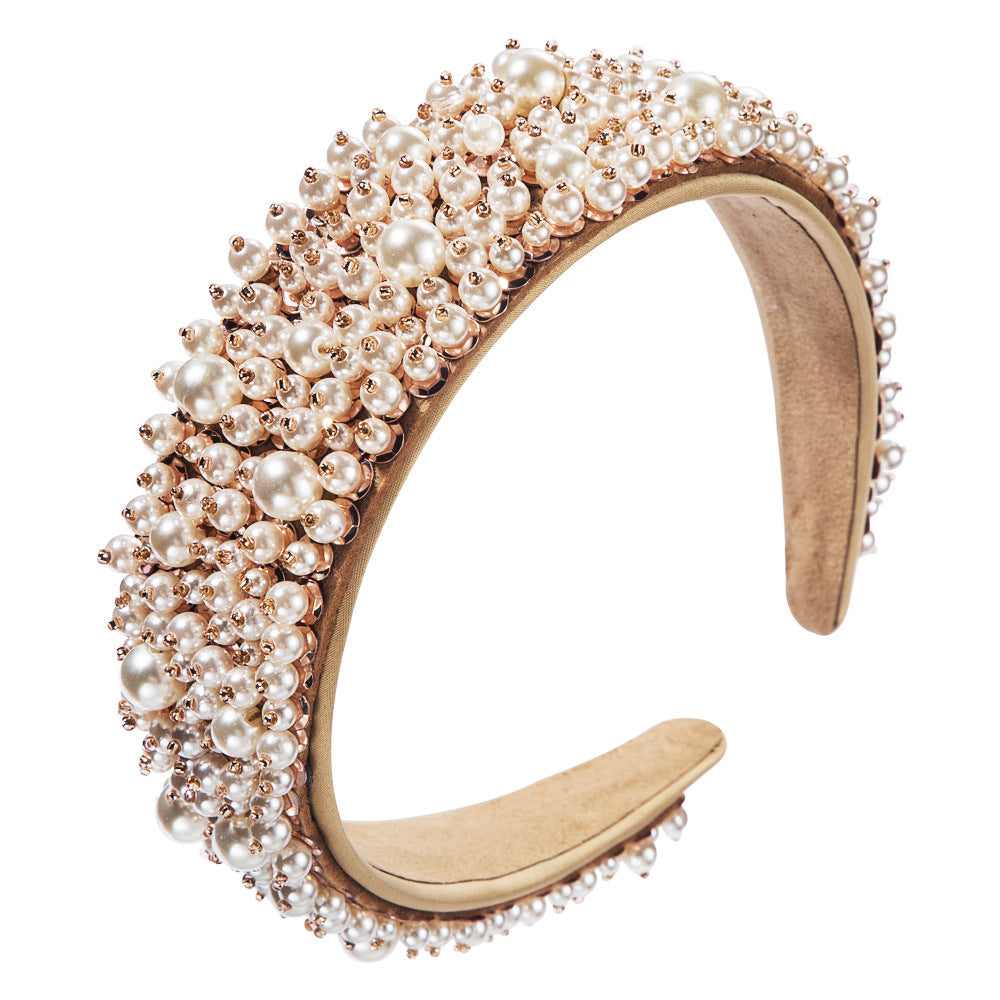 Pearl Hair Hoop for Effortless Glamorous Occasion Styling
