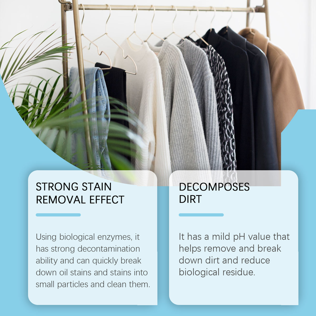 Enzyme Clothing Stain Remover for Yellow Sweat Marks