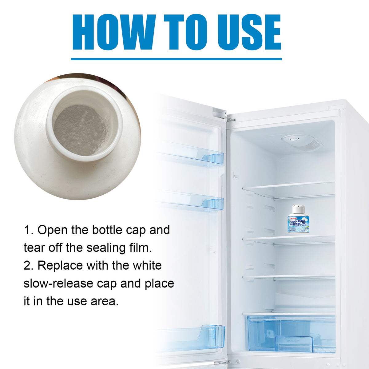 Refrigerator Deodorizer Gel for Long-Lasting Freshness