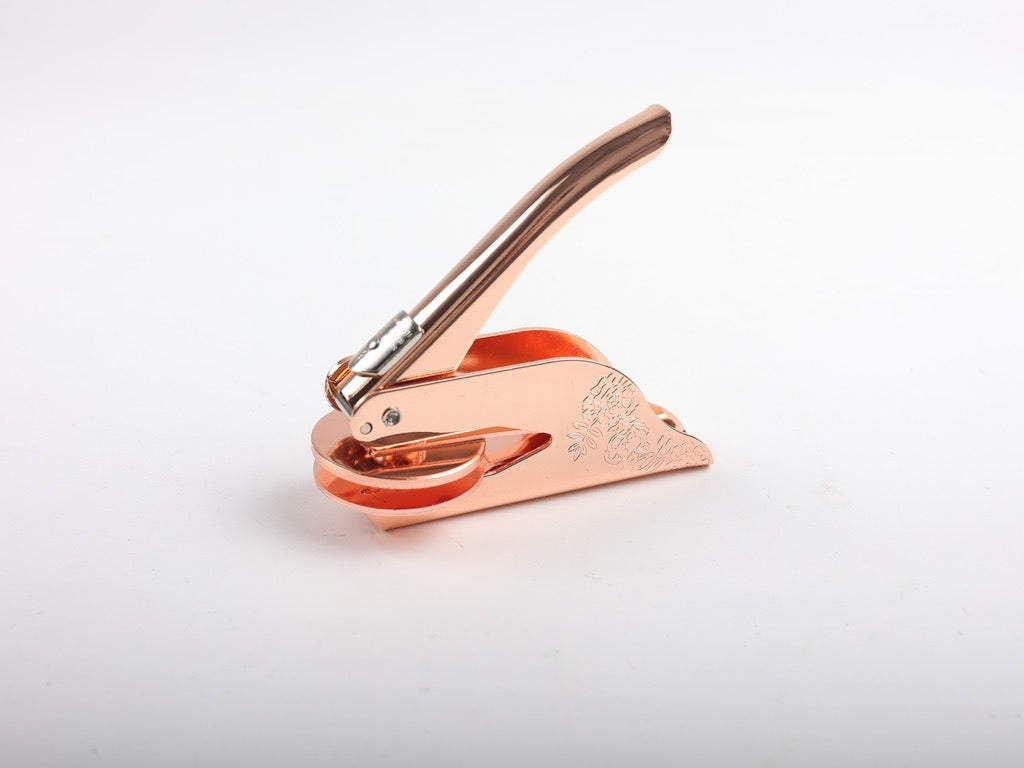 Custom Steel Embossing Seal Pliers for Wedding Stationery