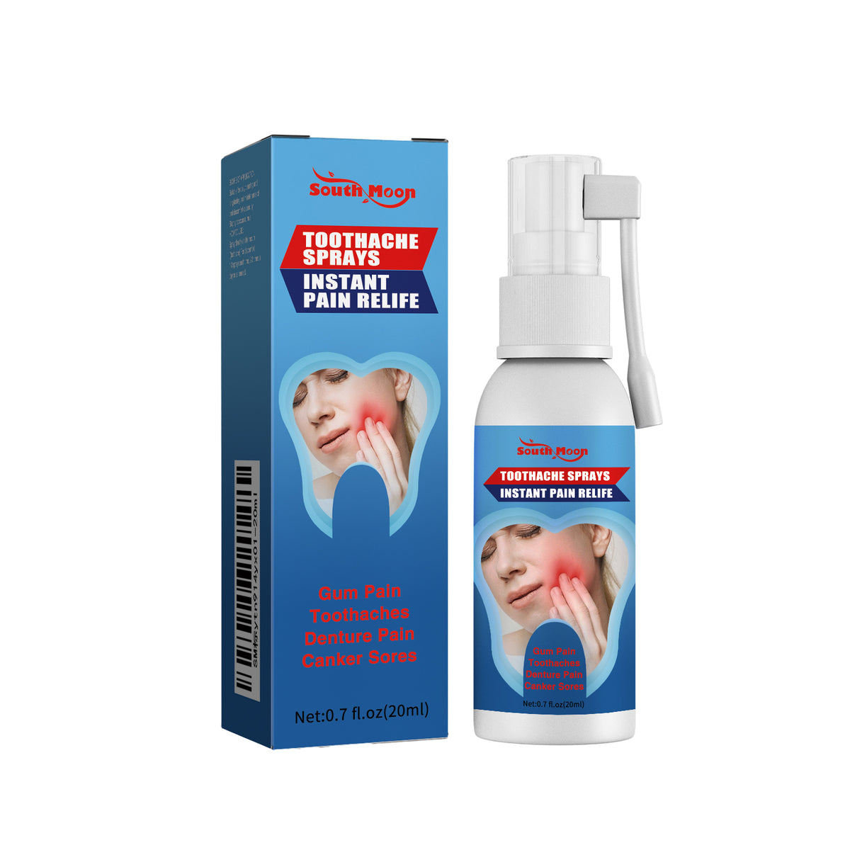 Oral Care Spray for Targeted Toothache and Gum Relief