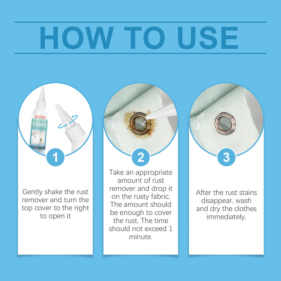 Fabric Rust Remover for Clothing — Gentle Stain Cleaner