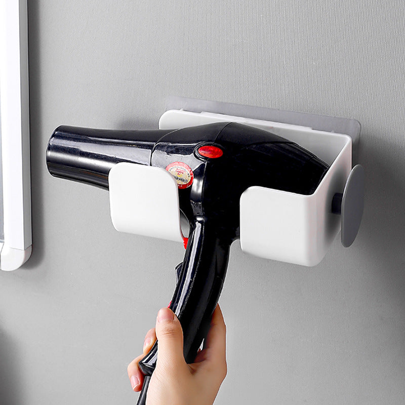 Adhesive Wall Hair Dryer Holder, No Drilling Needed