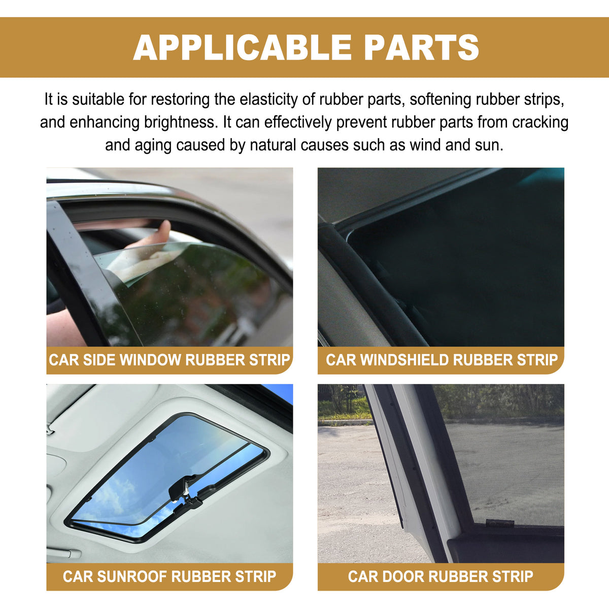 Automotive Rubber Seal Care for Cracks, Aging & Moisture