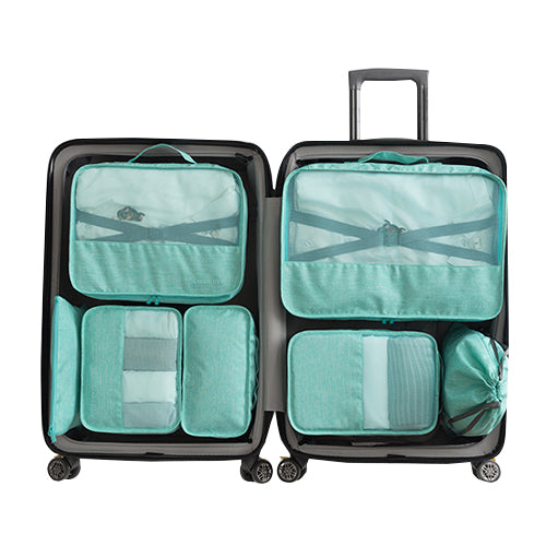 7 Piece Packing Cube Set for Organised Travel Luggage