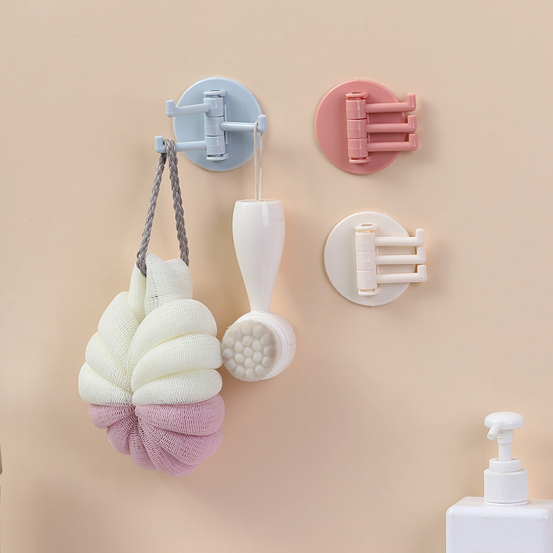 Rotating Wall Hooks for Bathroom Towels, Punch-Free