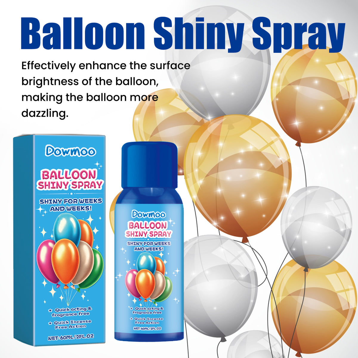 Balloon Shiny Spray for Long-Lasting Gloss Appearance