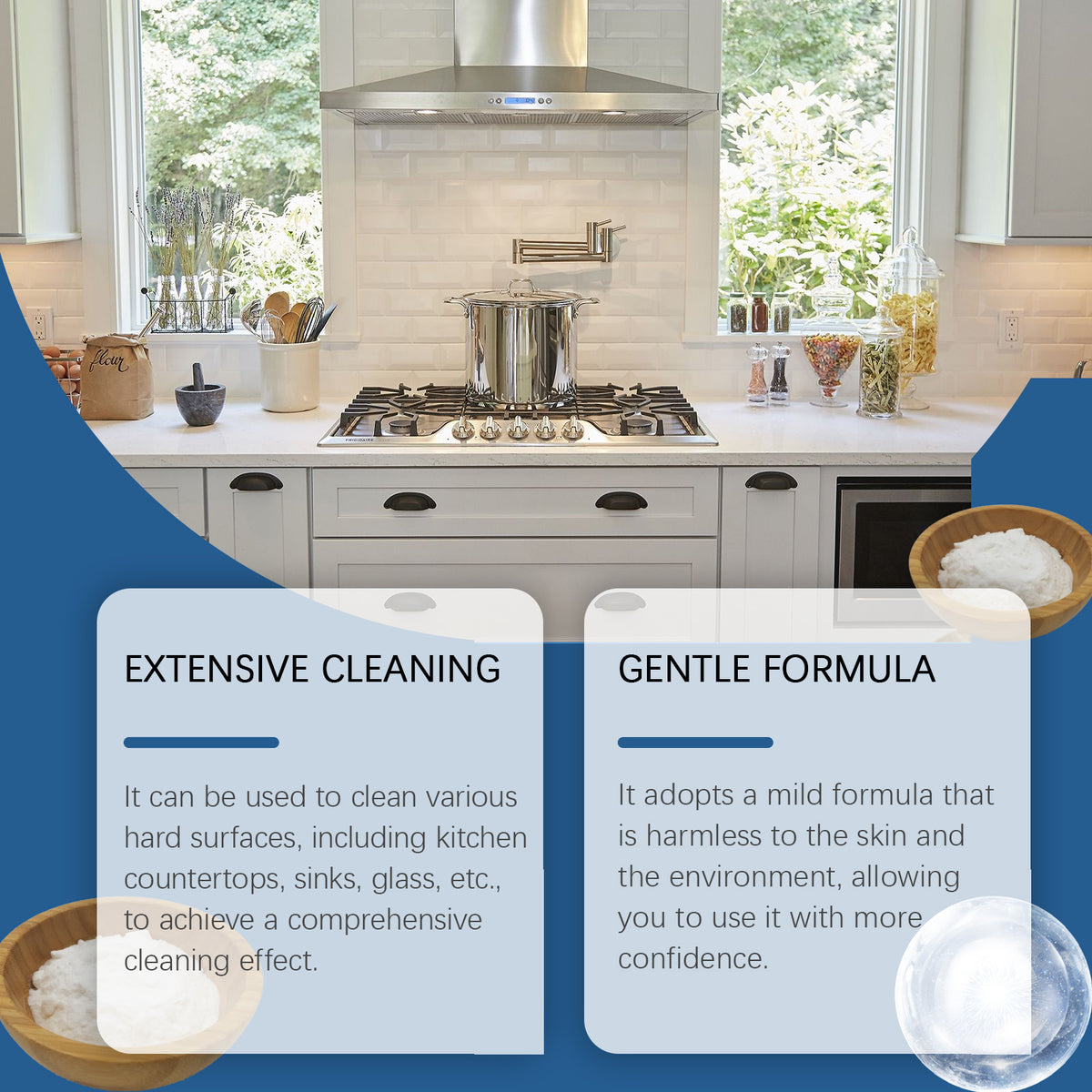 Multi-Surface Foam Cleaner for Kitchen and Bathroom Grime
