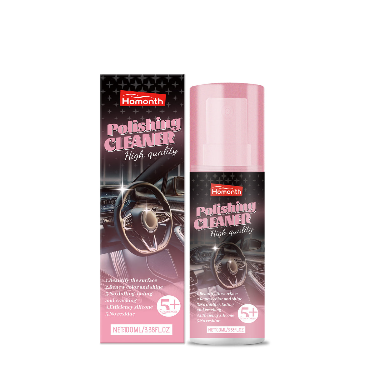Car Interior Cleaner & Polish for Plastic and Leather