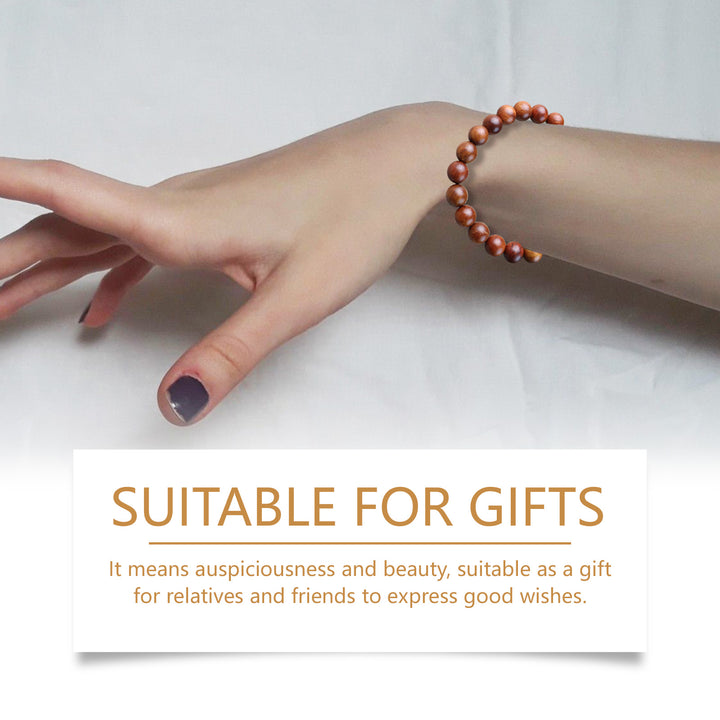Rosewood Bracelet – Polished Beaded Everyday Style
