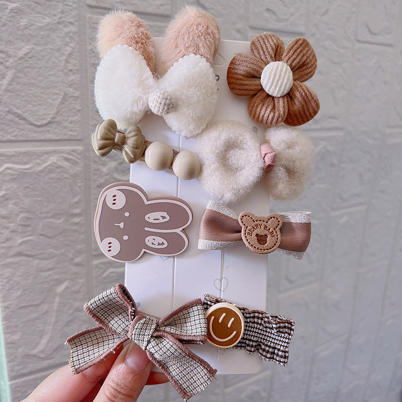 Plush Hair Clips for Girls | Cozy Autumn-Winter Style