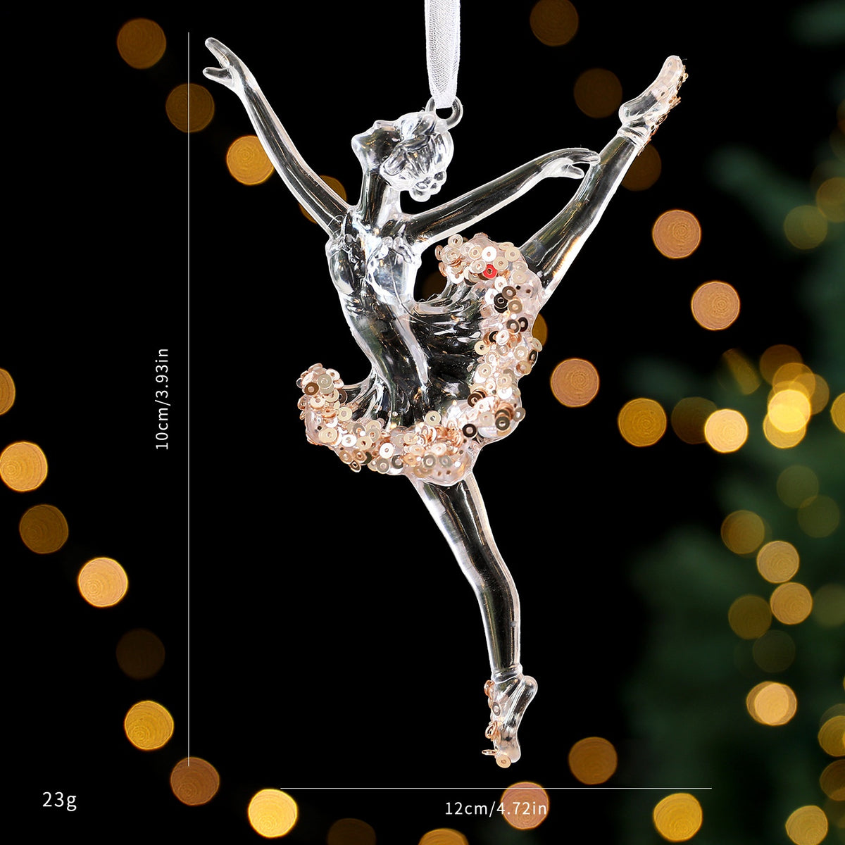 Sequin Acrylic Christmas Ornaments for Elegant Trees