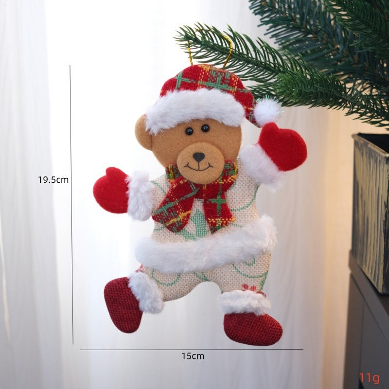 Christmas Tree Ornaments – 3-Piece Bear Set