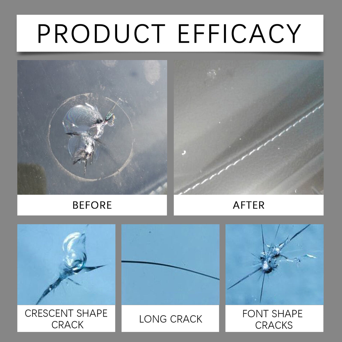 Windshield Crack Repair Kit for Clearer Glass DIY Solution