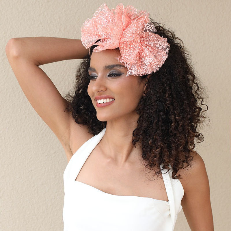 Oversized Lace Bow Headband for Statement Hair Looks