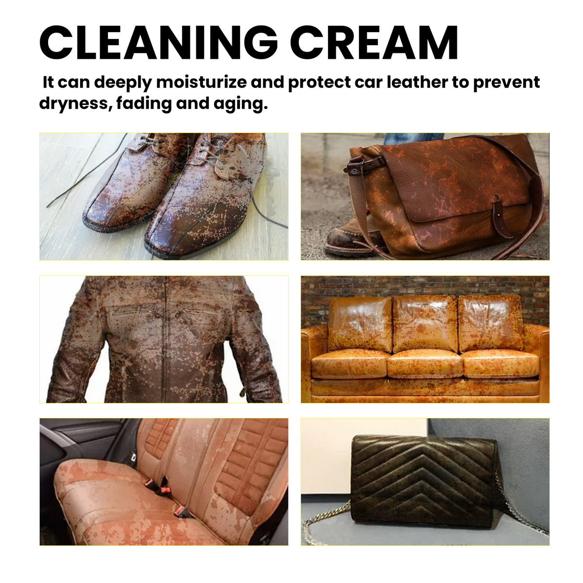 Leather Cleaning Cream for Brighter, Cleaner Surfaces