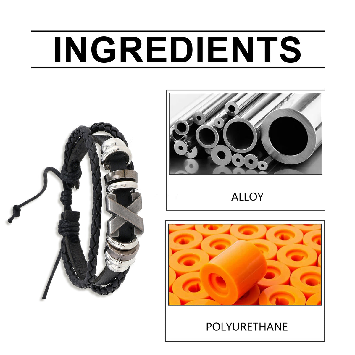 Men's Wellness Bracelet for Everyday Comfort & Style