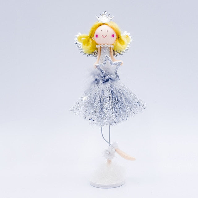 Plush Angel Christmas Ornament for Whimsical Decor