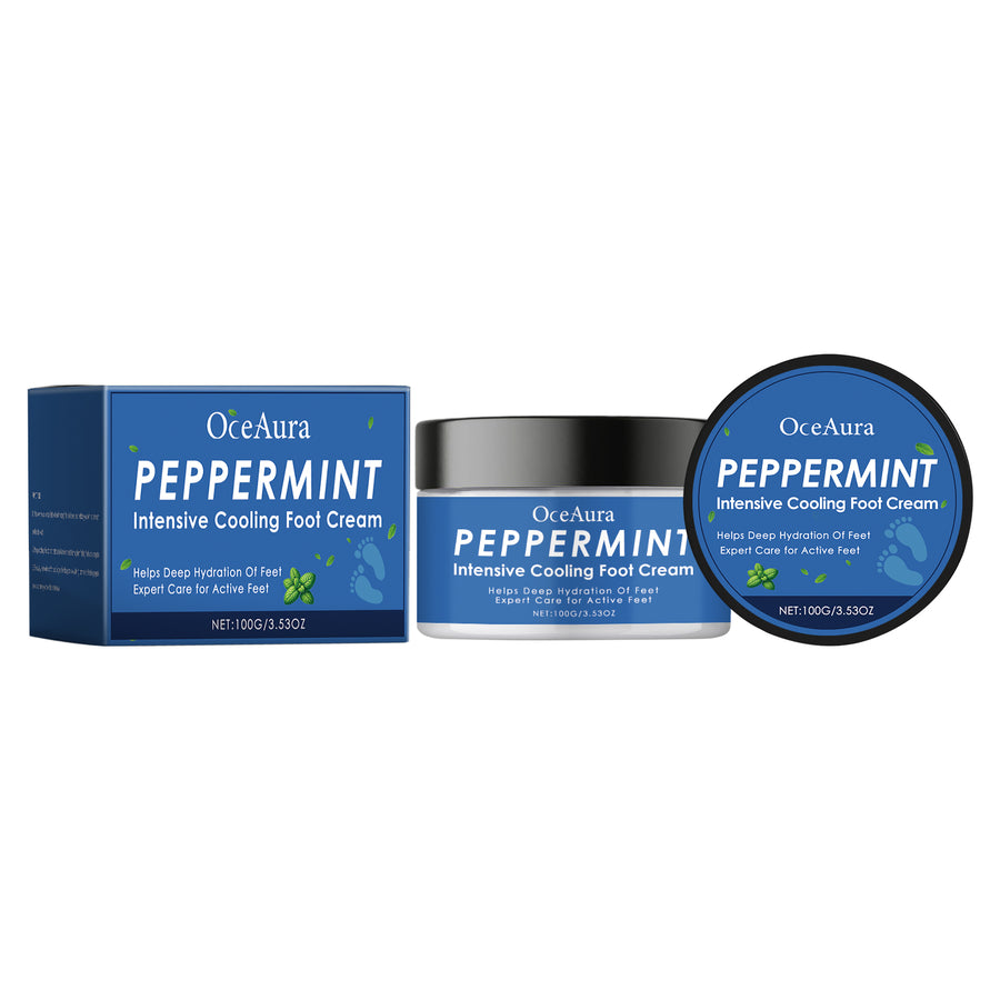 Cooling Peppermint Foot Cream for Dry, Rough Feet Care