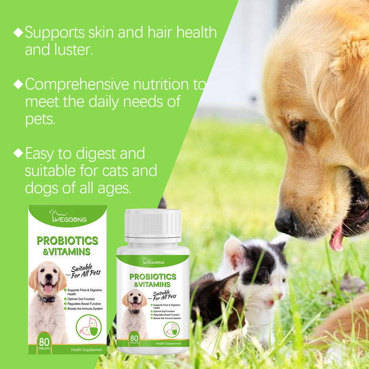 Pet Probiotic Tablets for Everyday Digestive Health