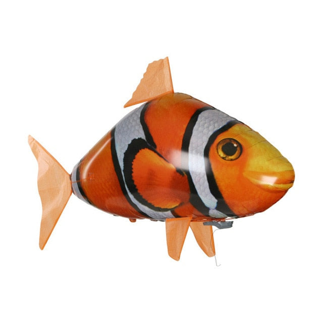 Remote-Controlled Flying Fish Toy for Indoor Family Fun