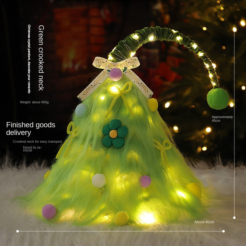Mini Christmas Tree with Lights for Cozy Holiday Desks