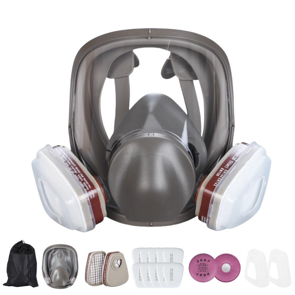 Full‑Face Respirator for Spray Painting — P100 Protection