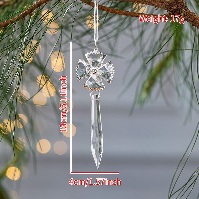 Crystal Christmas Tree Ornaments | Winter Sparkle