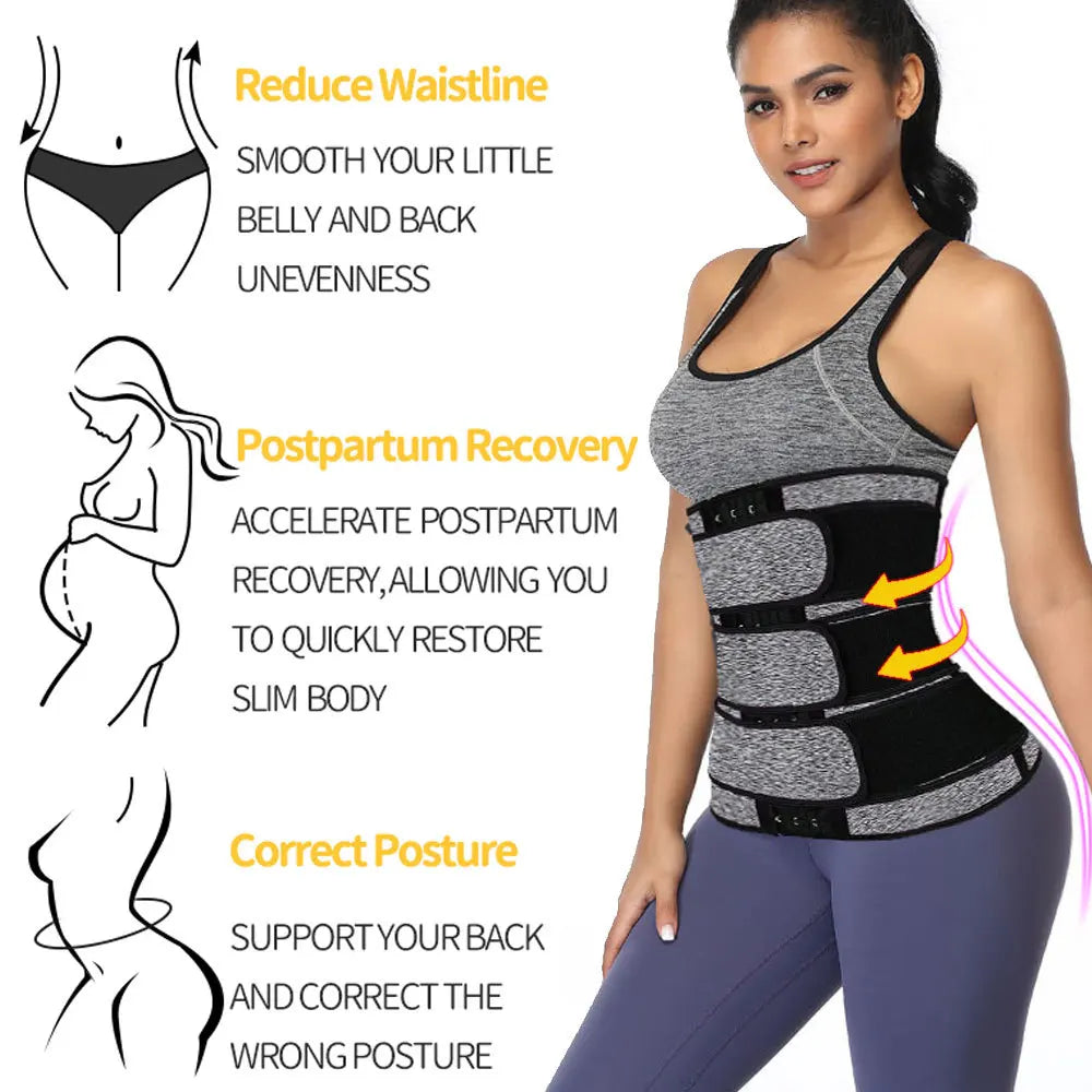 Postpartum Support Belt — 3-Buckle Adjustable Core Recovery
