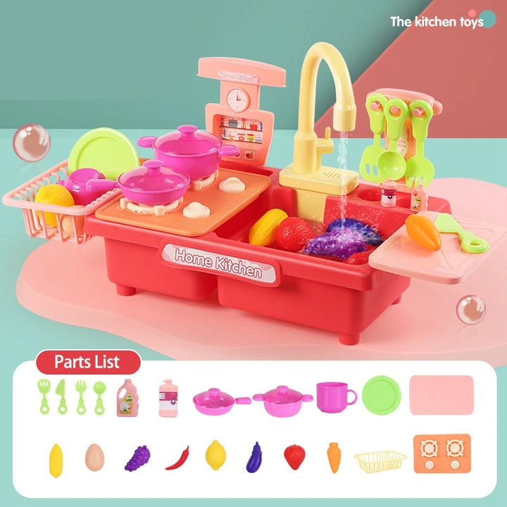 Pretend Play Kitchen Sink Toys for Screen-Free Fun