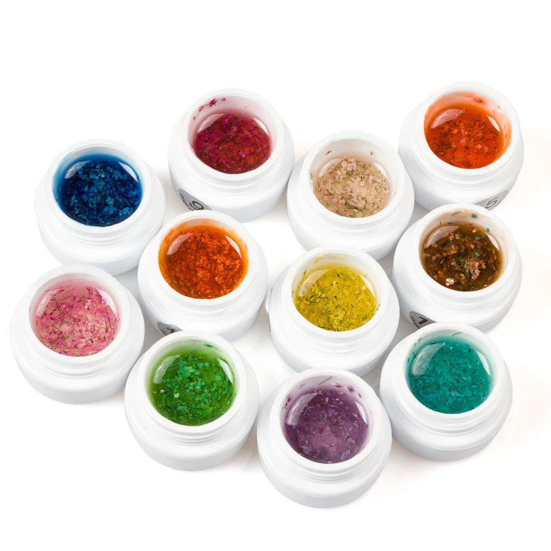 Dried Flower Gel Nail Polish for Sheer Nail Art Looks