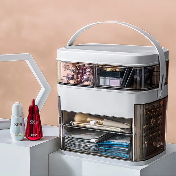 LED Makeup Mirror with Storage — Flawless Lighting & Tidy