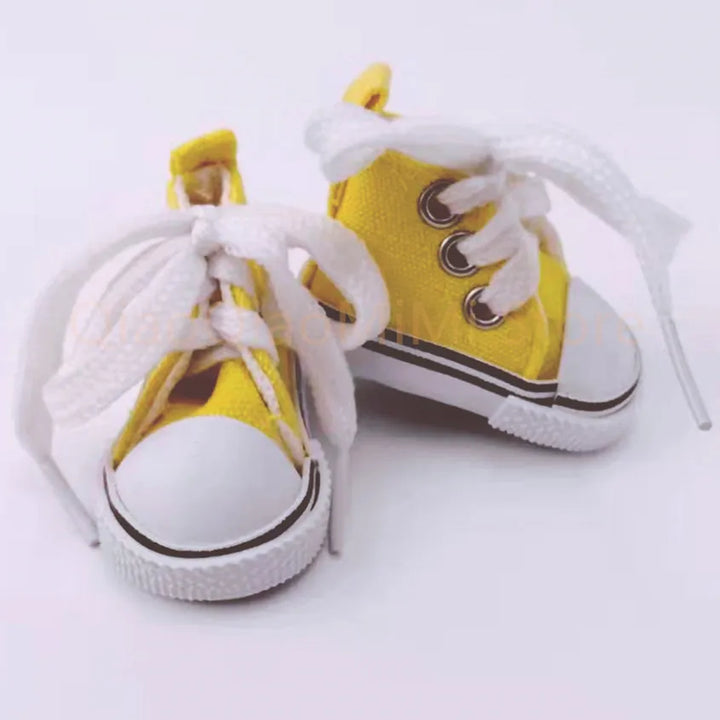 1/6 BJD Doll Shoes – 5cm Candy-Color Canvas High Tops