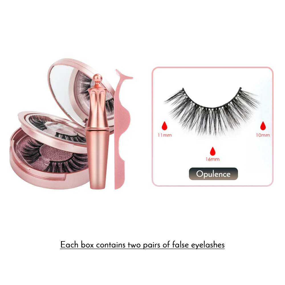 Magnetic False Eyelashes with Eyeliner, 5 Magnets