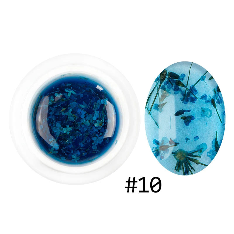 Dried Flower Gel Nail Polish for Sheer Nail Art Looks
