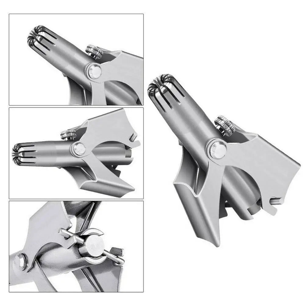 Stainless Steel Nose Ear Trimmer — Painless Manual Grooming