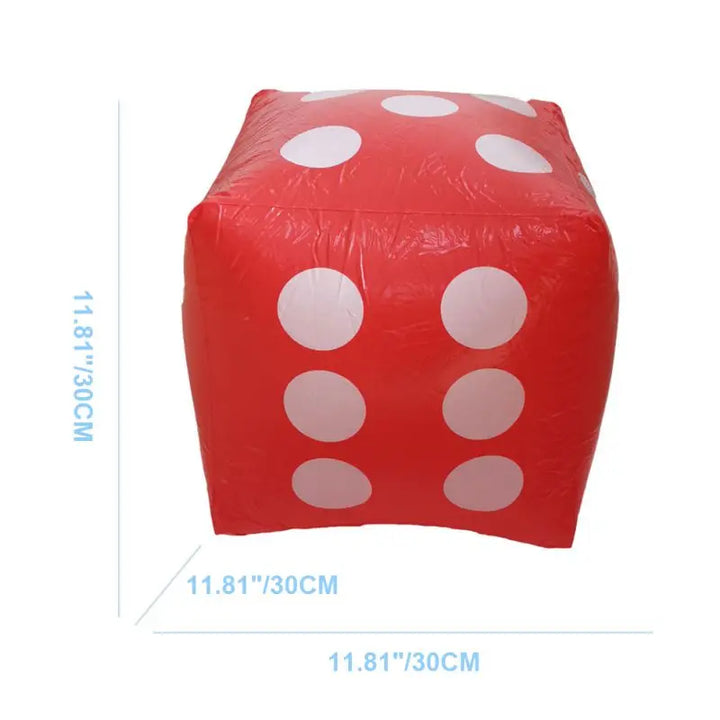 30cm Inflatable Dice for Kids, Parties & Group Games