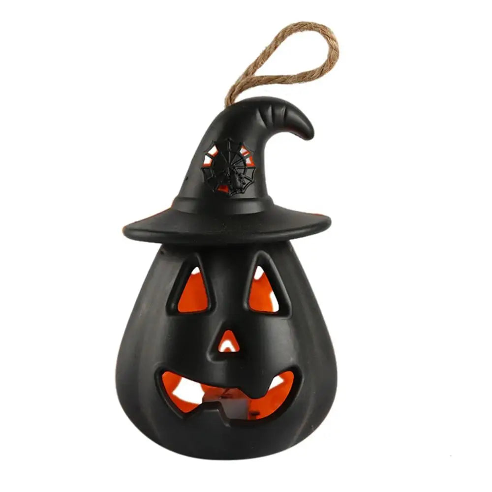LED Skull Pumpkin Lantern for Halloween Porch Decor