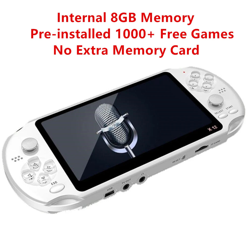 Handheld Game Console — 1000 Retro Games Preloaded, 5.1"