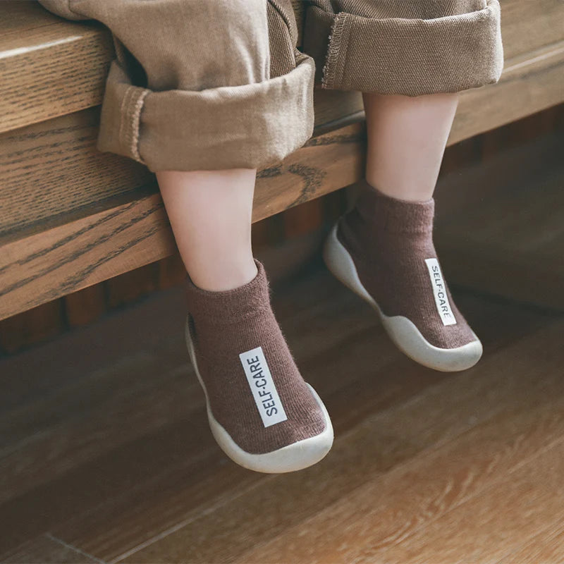 Baby First Walker Shoes With Soft Anti-Slip Rubber Soles