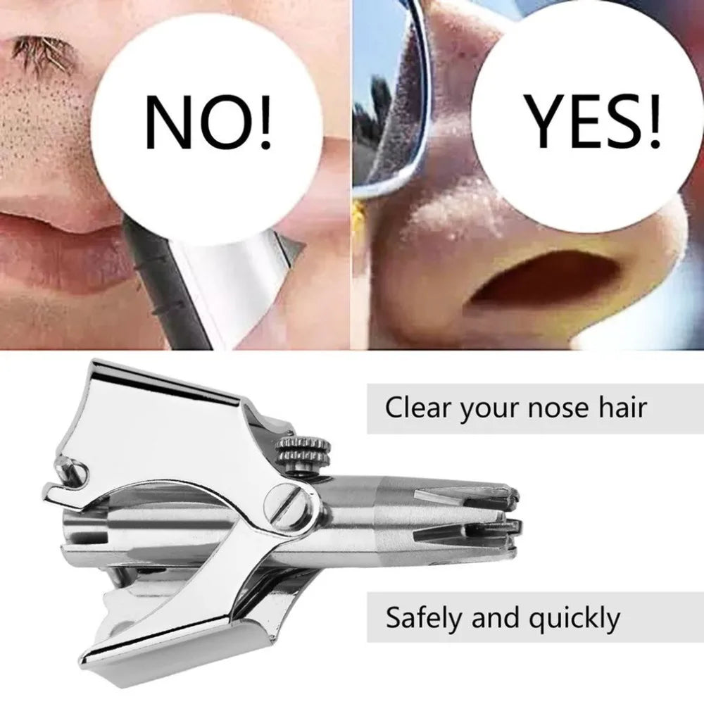 Stainless Steel Nose Ear Trimmer — Painless Manual Grooming