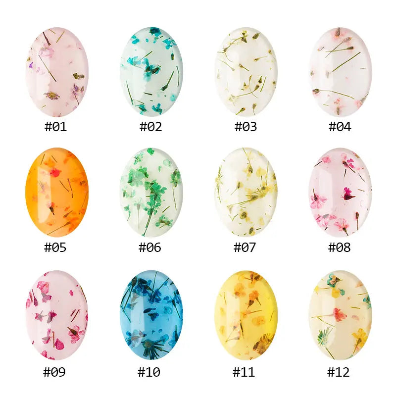 Dried Flower Gel Nail Polish for Sheer Nail Art Looks